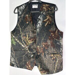 Tuxedo Park Accessories Mens Vest Size L Fall Leaf Print Formal Harvest Autumn